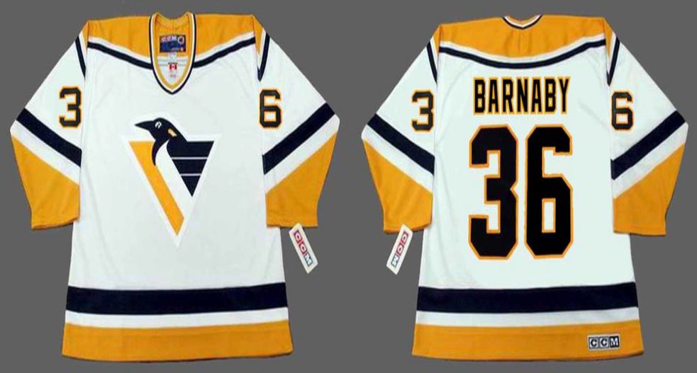 2019 Men Pittsburgh Penguins #36 Barnaby White CCM NHL jerseys